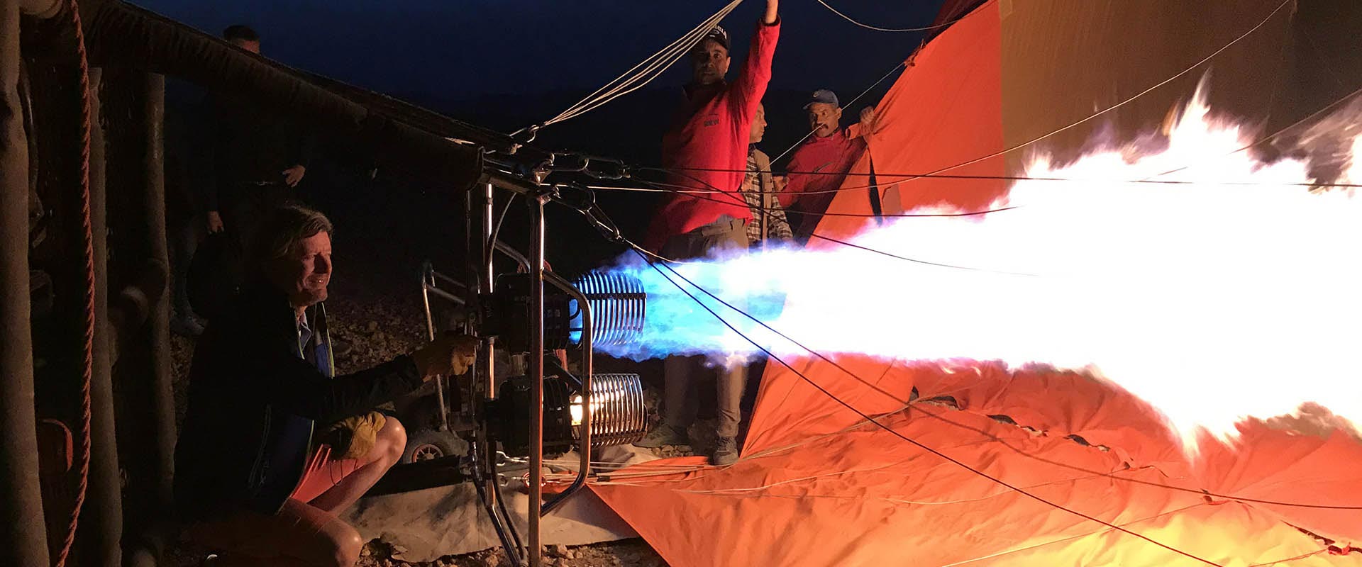 Night inflation of the balloon